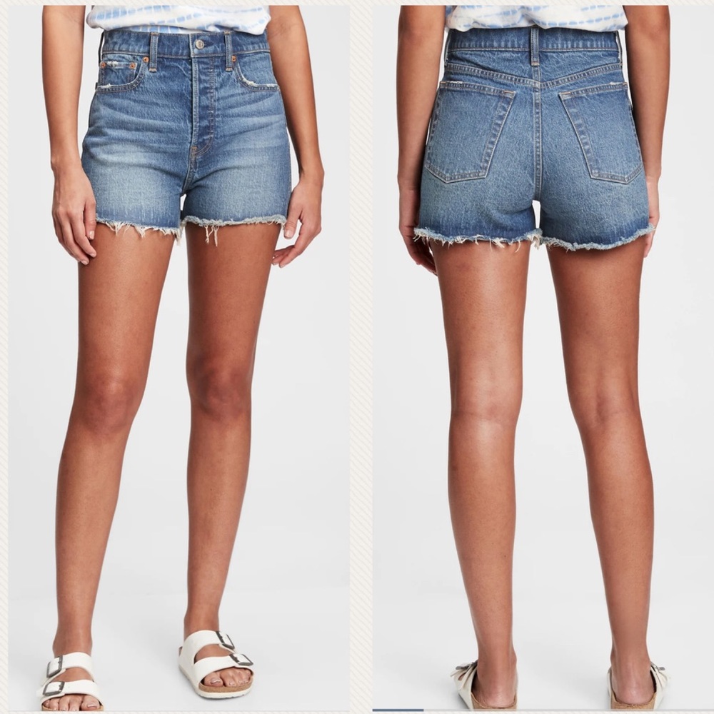 Banana Republic 3” High Rise Cutoff Jean Shorts